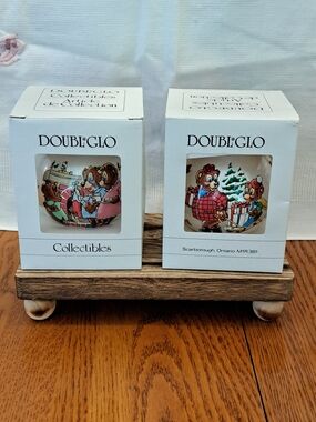 Vintage Doubl Glo Collectibles Holiday Ornament Set - Multicolor